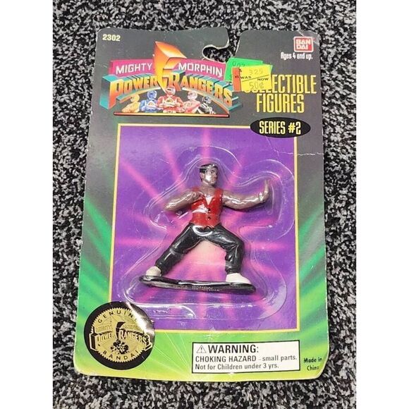 1994 Bandai Mighty Morphin Power Rangers Collectible Figures- Black Ranger - Picture 1 of 5